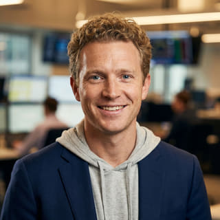 Profile photo showing Ryan Brooks, listed as Lead Trading Analyst at Sablevor